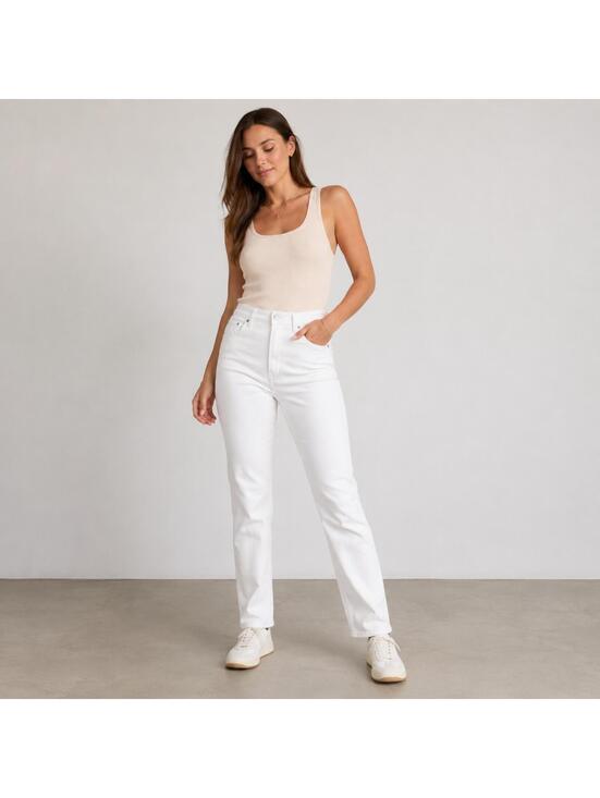 Denim - Scotch & Soda Amsterdam High Rise Slim White Jeans Women’s Size 12 NWT Stretch